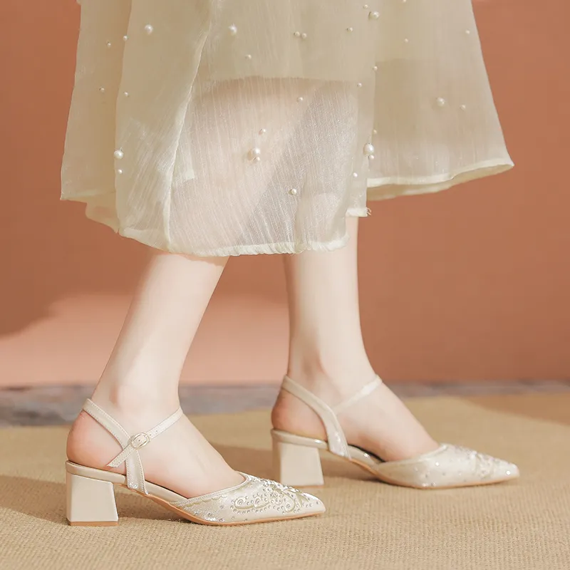 YAFEI XUANYU Chunky Heel High Heels 5cm Women's-18