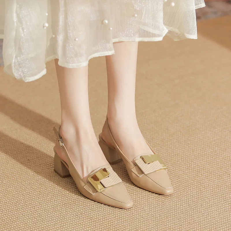 YAFEI XUANYU Chunky Heel High Heels Women's-2