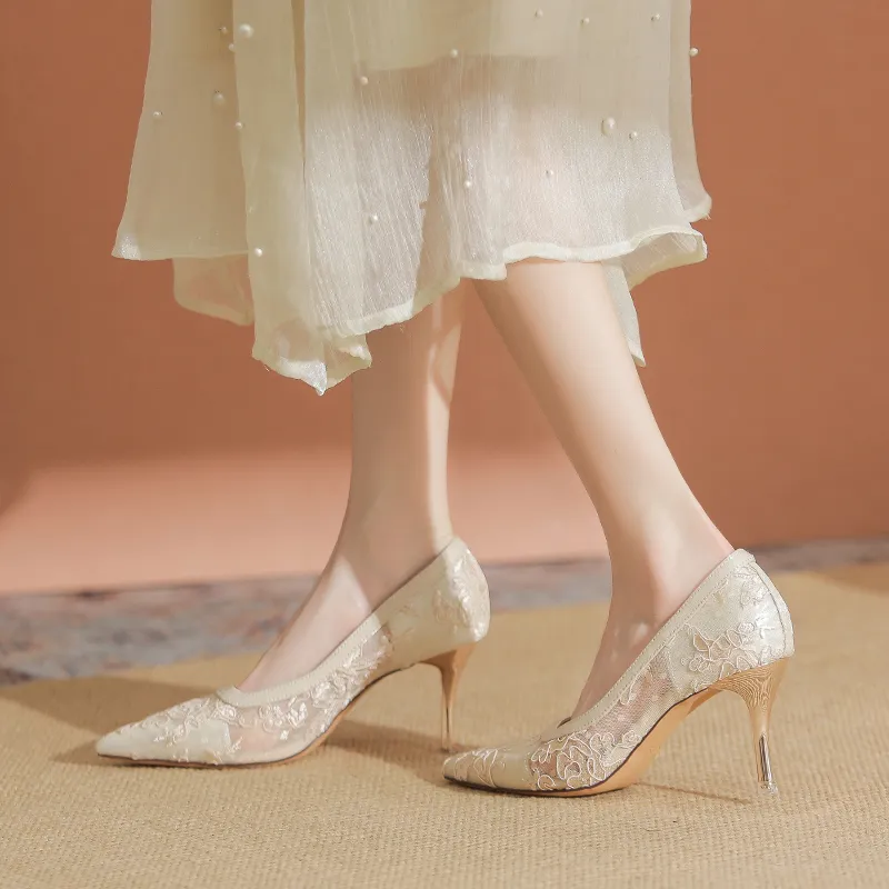 YAFEI XUANYU Slim Heel High Heels Women's-23