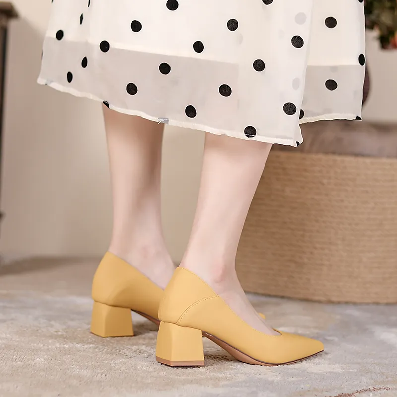 YAFEI XUANYU Chunky Heel High Heels Women's-25