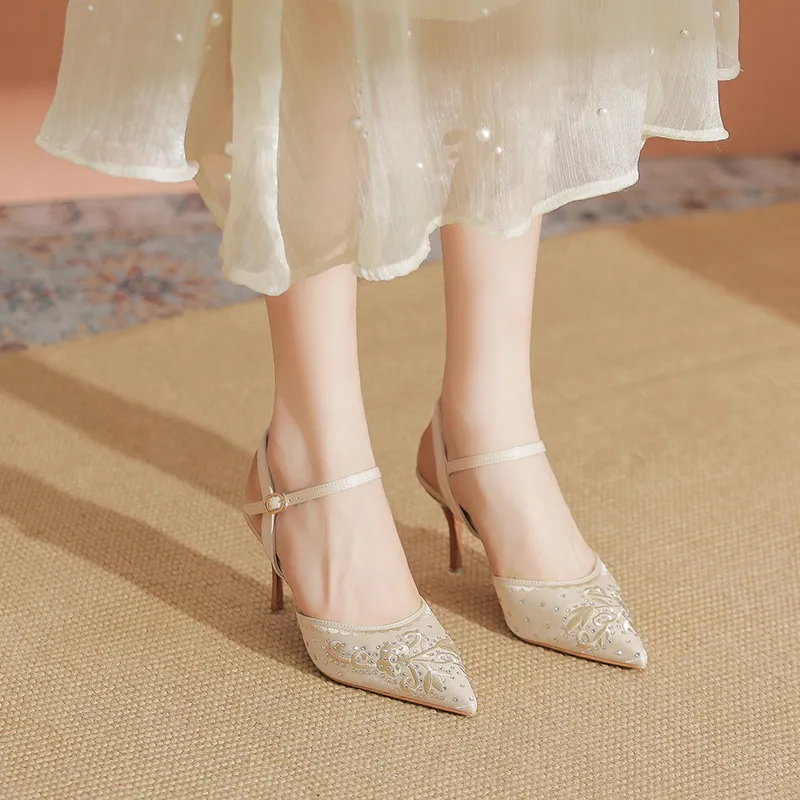YAFEI XUANYU Slim Heel High Heels 7cm Women's-18