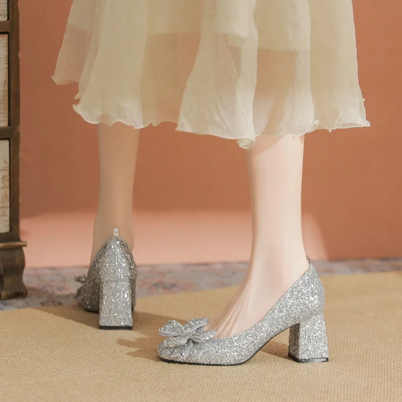 YAFEI XUANYU Chunky Heel High Heels 7CM Women's-3