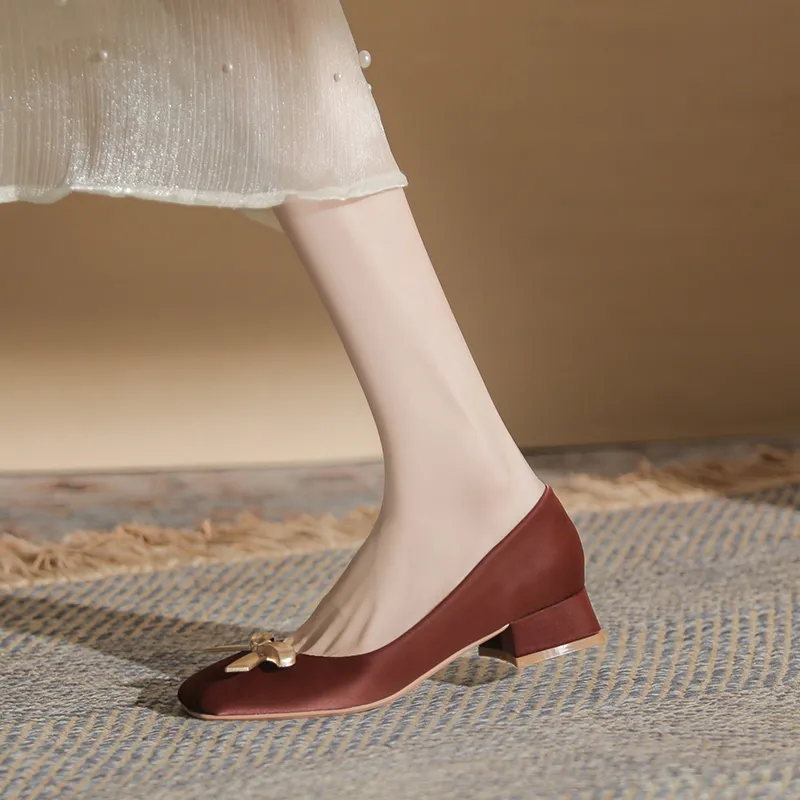 YAFEI XUANYU Chunky Heel High Heels 4CM Women's-12