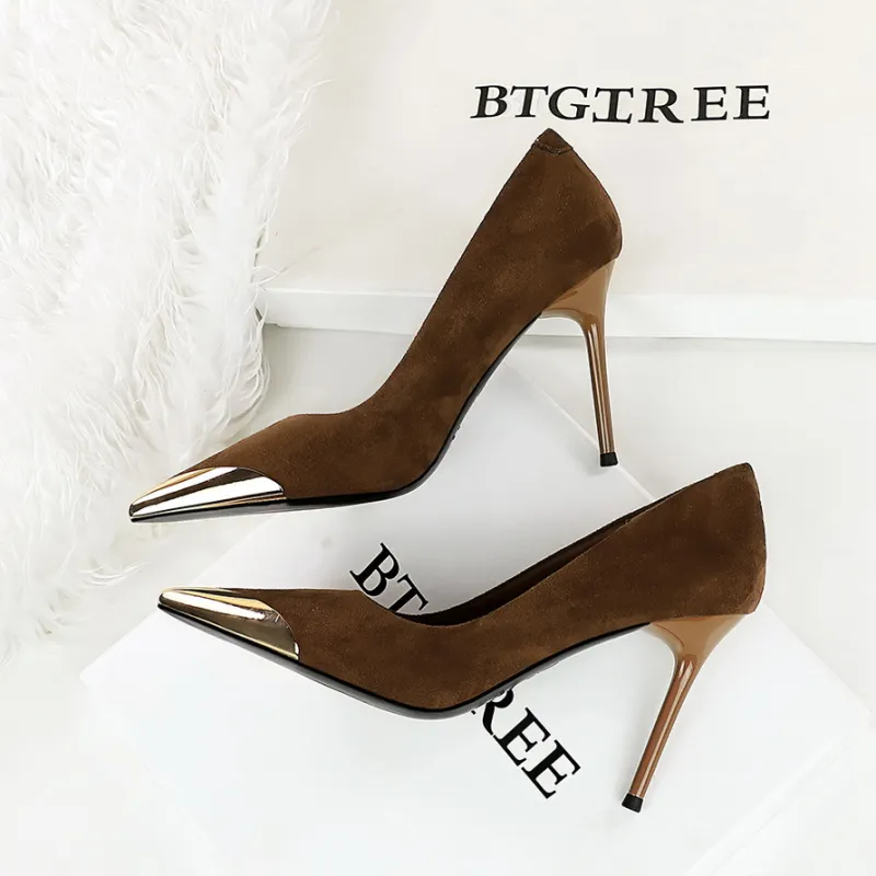 YAFEI XUANYU Slim Heel High Heels Women's-19