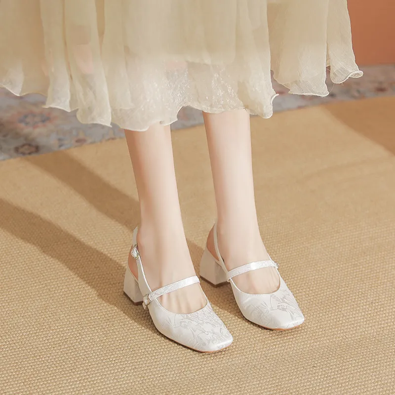 YAFEI XUANYU Chunky Heel High Heels 5CM Women's-9