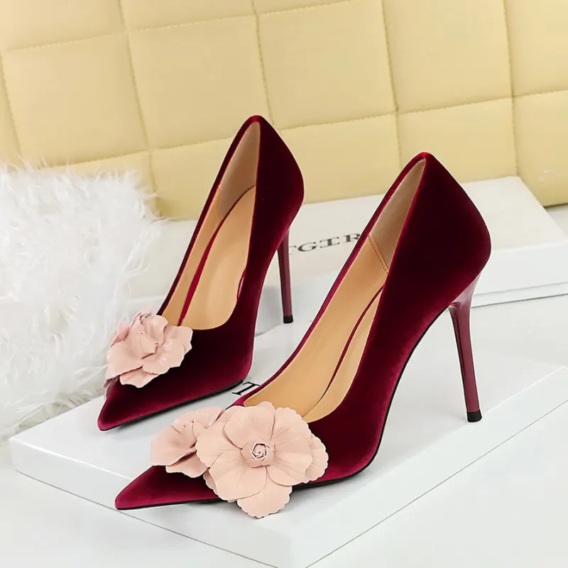 YAFEI XUANYU Slim Heel High Heels Women's-5