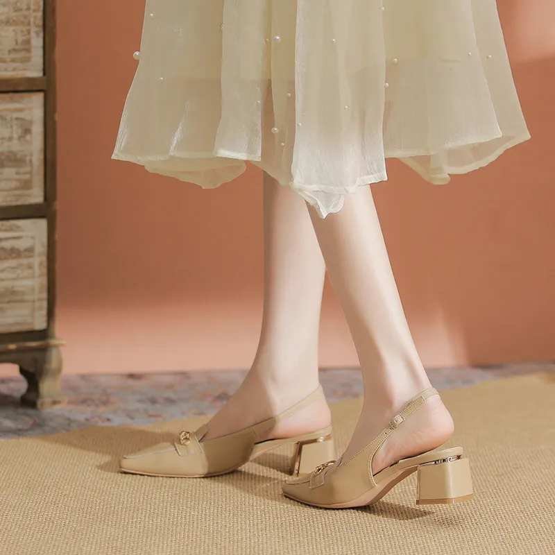 YAFEI XUANYU Chunky Heel High Heels 5cm Women's-34