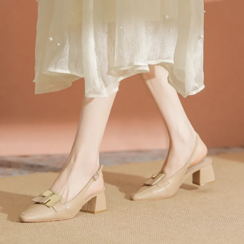 YAFEI XUANYU Chunky Heel High Heels Women's-3
