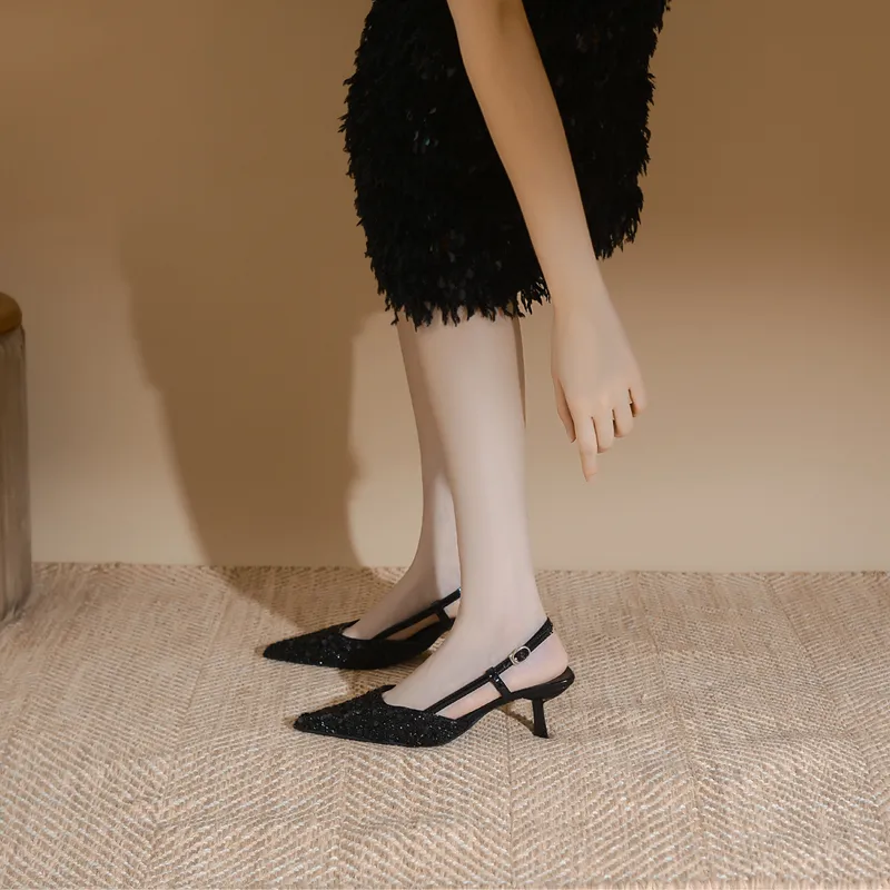 YAFEI XUANYU Slim Heel High Heels 6cm Women's-1
