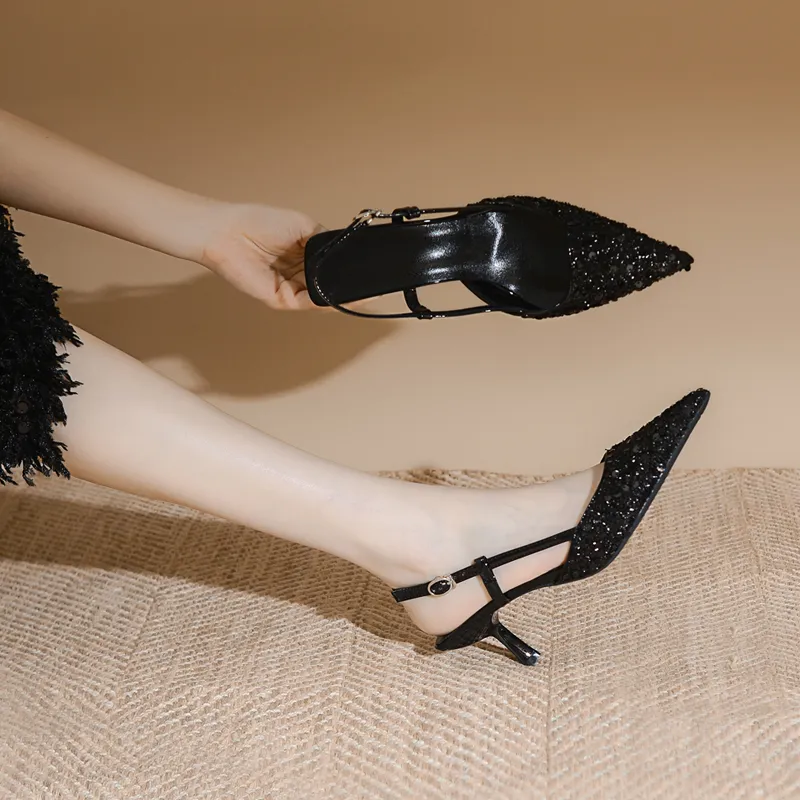 YAFEI XUANYU Slim Heel High Heels 6cm Women's-6