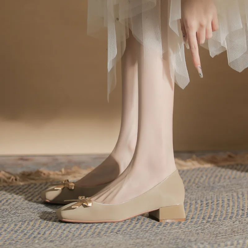 YAFEI XUANYU Chunky Heel High Heels 4CM Women's-19