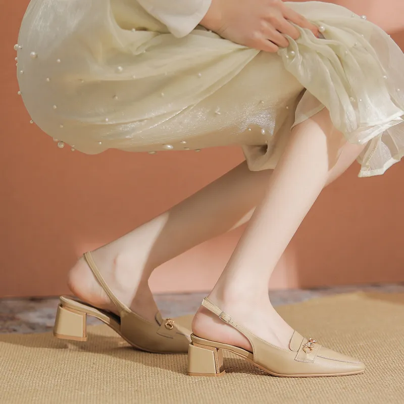 YAFEI XUANYU Chunky Heel High Heels 5cm Women's-38
