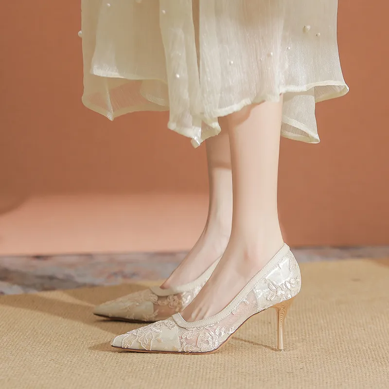 YAFEI XUANYU Slim Heel High Heels Women's-20