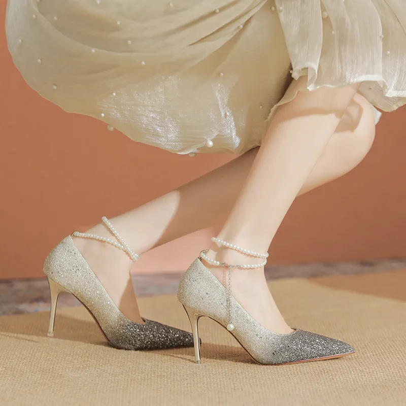 YAFEI XUANYU Slim Heel High Heels Women's-2