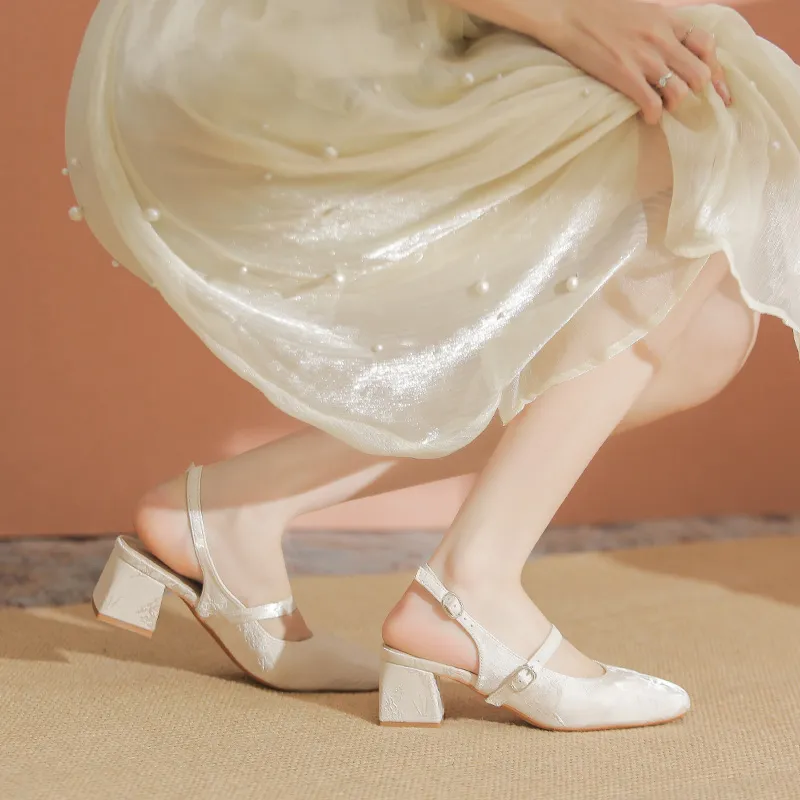 YAFEI XUANYU Chunky Heel High Heels 5CM Women's-6