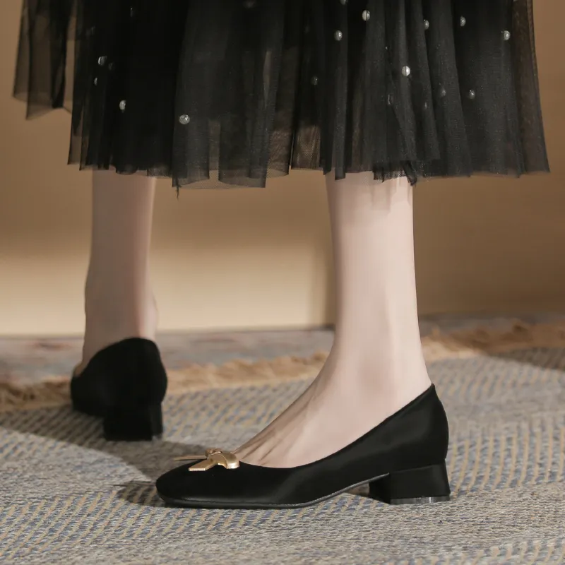 YAFEI XUANYU Chunky Heel High Heels 4CM Women's-25
