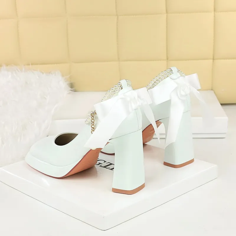 YAFEI XUANYU Chunky Heel High Heels Women's-8