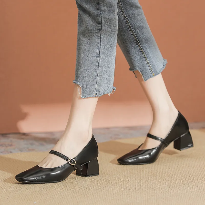 YAFEI XUANYU Chunky Heel High Heels 5cm Women's-3