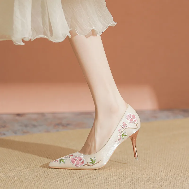 YAFEI XUANYU Slim Heel High Heels 7cm Women's-6