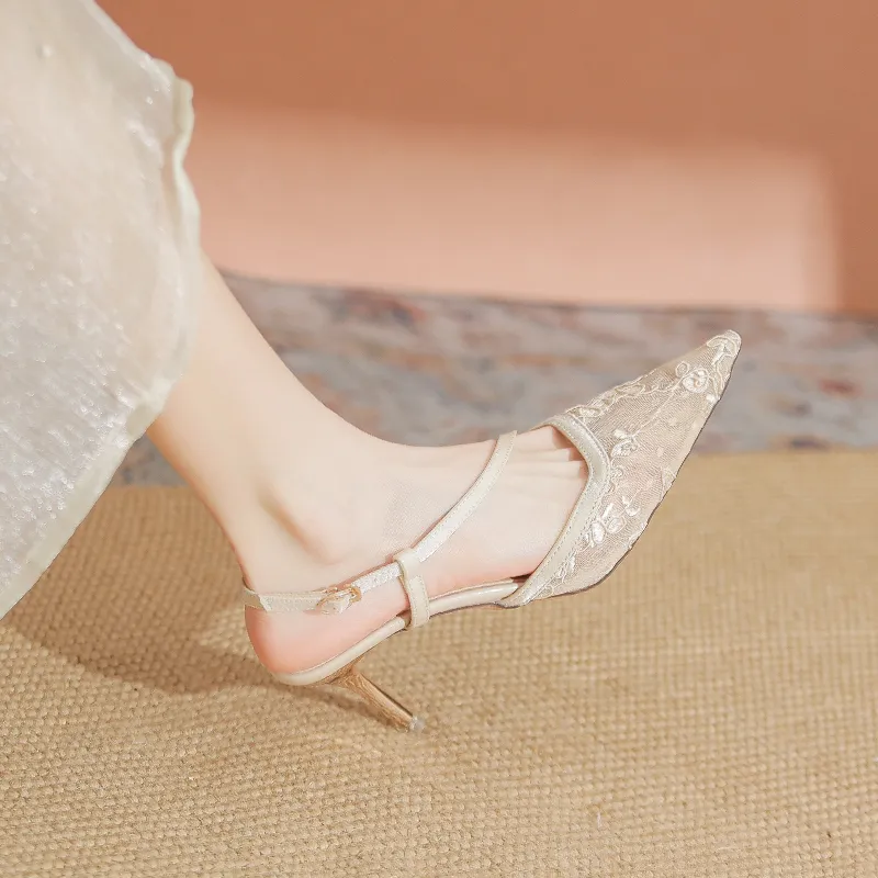YAFEI XUANYU Slim Heel High Heels Women's-22