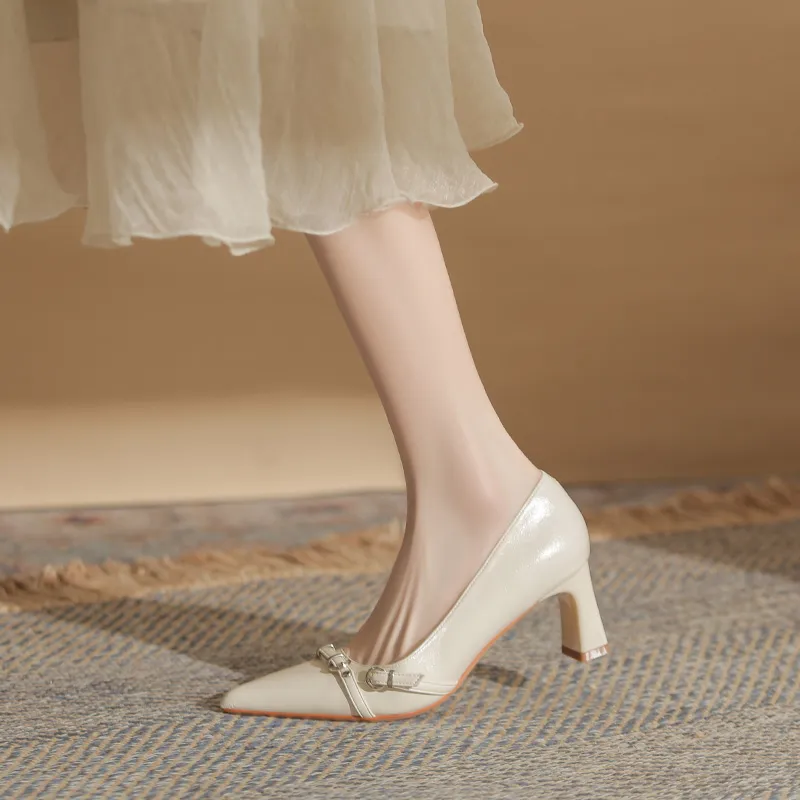 YAFEI XUANYU Chunky Heel High Heels 6CM Women's-19