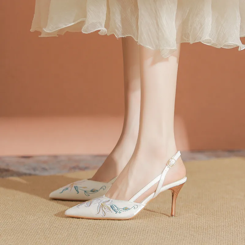 YAFEI XUANYU Slim Heel High Heels 7cm Women's-6