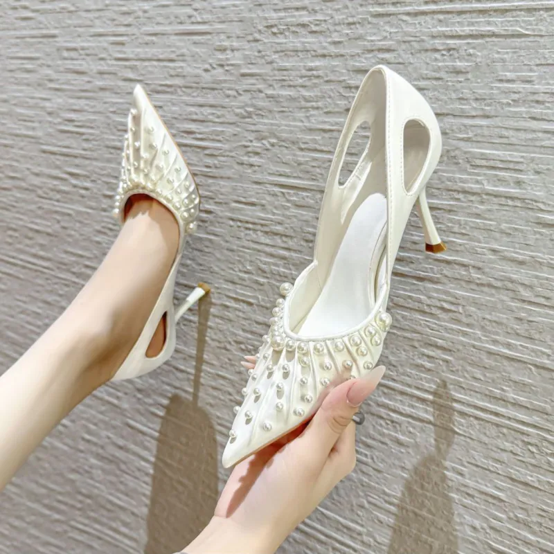 YAFEI XUANYU Slim Heel High Heels 8cm Women's-7