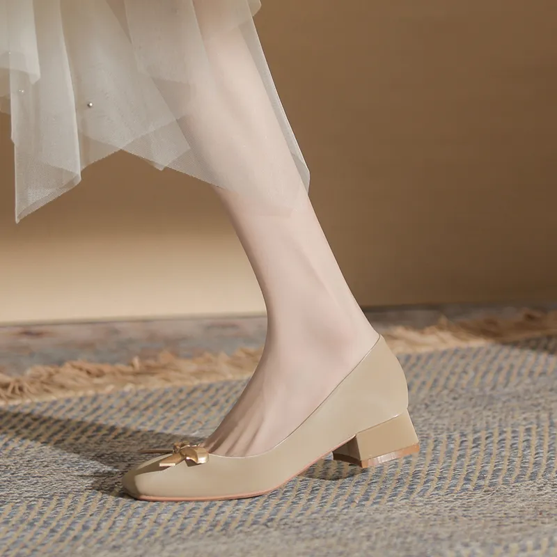 YAFEI XUANYU Chunky Heel High Heels 4CM Women's-20