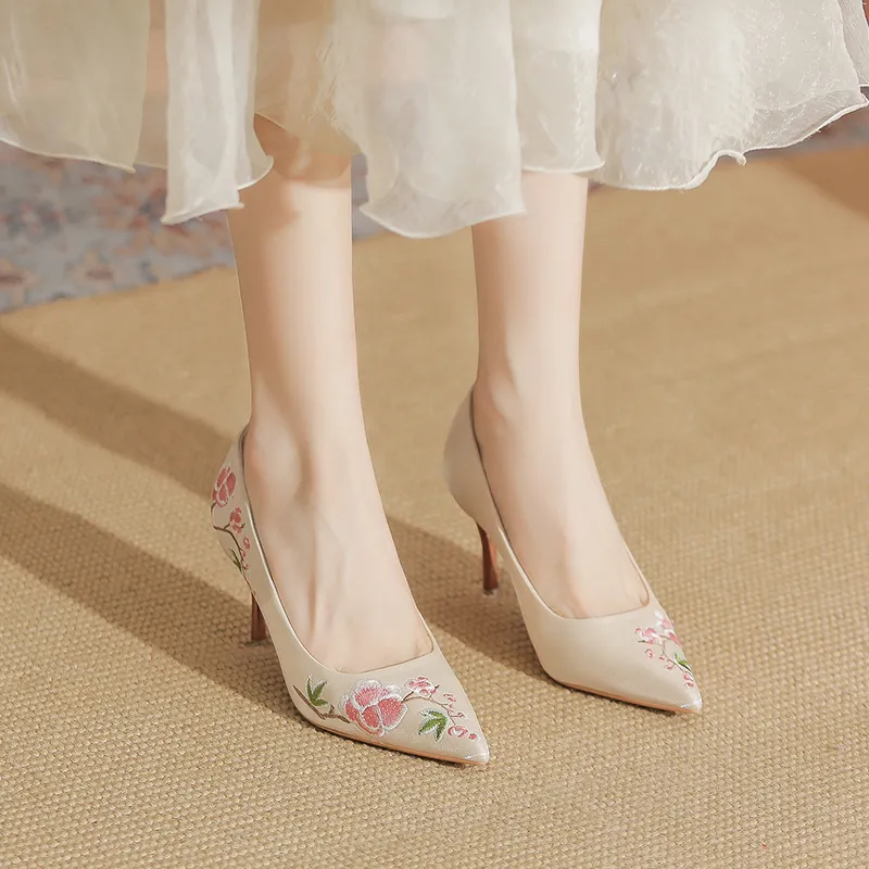 YAFEI XUANYU Slim Heel High Heels 7cm Women's-8