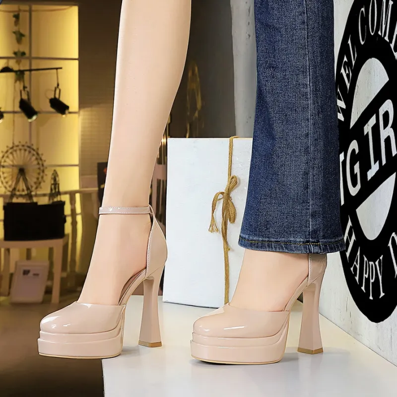 YAFEI XUANYU Chunky Heel High Heels Women's-15