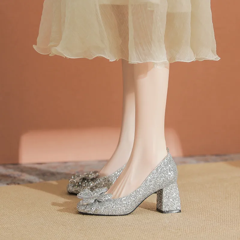 YAFEI XUANYU Chunky Heel High Heels 7CM Women's-2