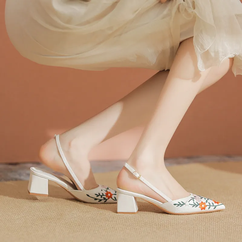 YAFEI XUANYU Chunky Heel High Heels 5cm Women's-1