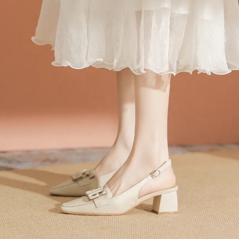YAFEI XUANYU Chunky Heel High Heels 5cm Women's-5