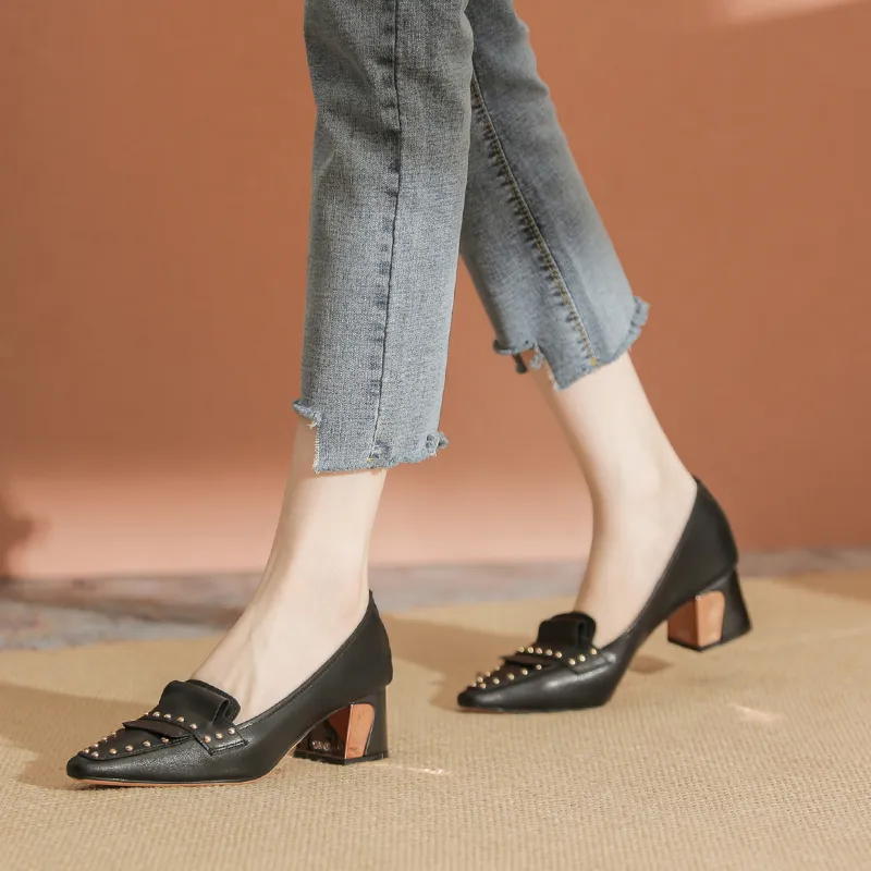 YAFEI XUANYU Chunky Heel High Heels 5cm Women's-3