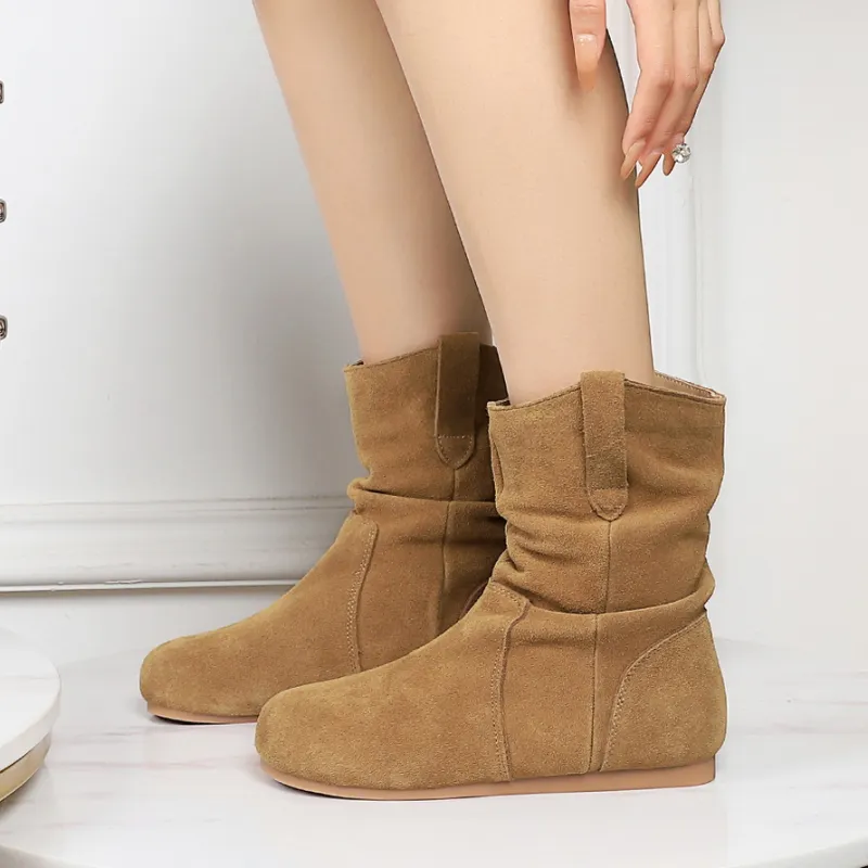 YAFEI XUANYU Ankle Boots 1CM Women's-11
