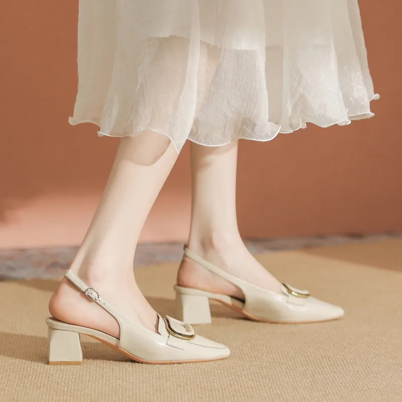 YAFEI XUANYU Chunky Heel High Heels 5cm Women's-8