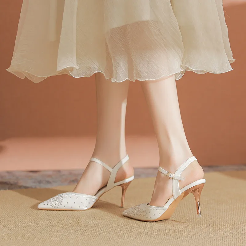 YAFEI XUANYU Slim Heel High Heels 7cm Women's-5