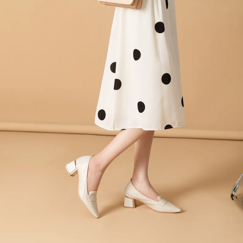 YAFEI XUANYU Chunky Heel High Heels 5cm Women's-12