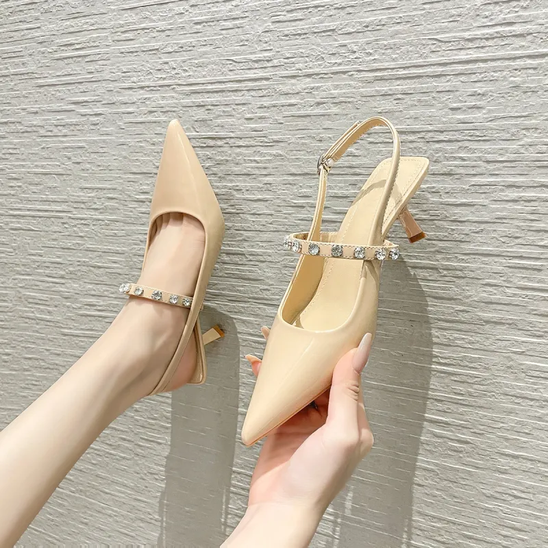 YAFEI XUANYU Slim Heel High Heels 6cm Women's White-13