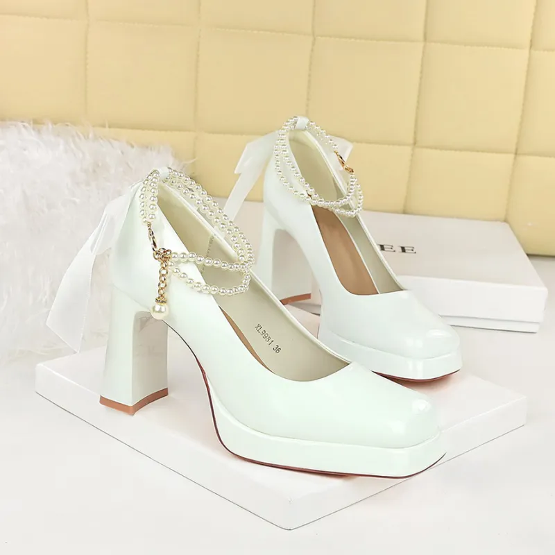 YAFEI XUANYU Chunky Heel High Heels Women's-7