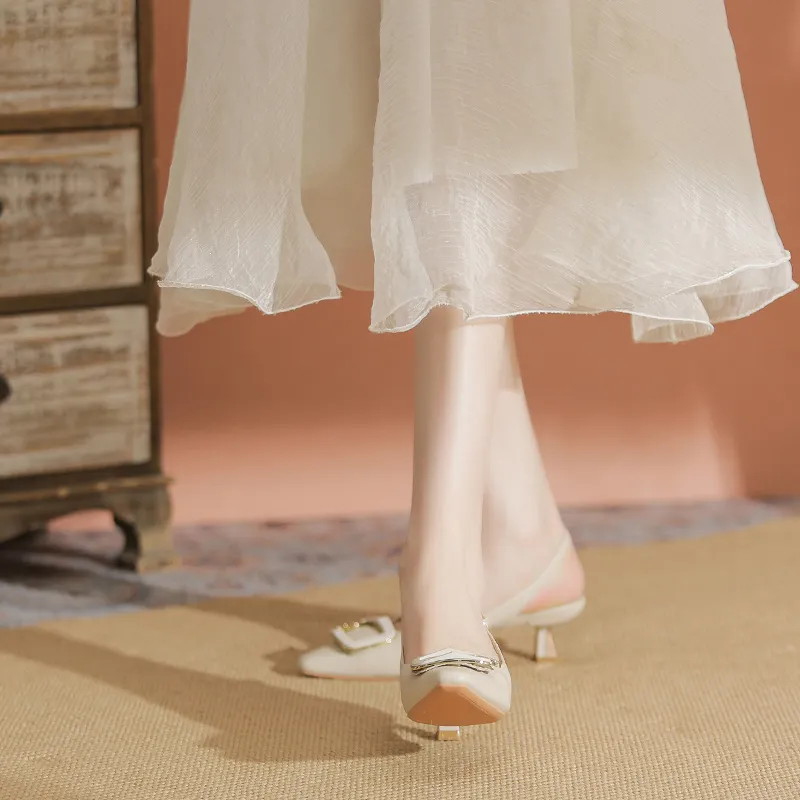 YAFEI XUANYU Slim Heel High Heels 4.5cm Women's-3