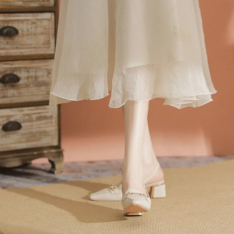 YAFEI XUANYU Chunky Heel High Heels 5cm Women's-4