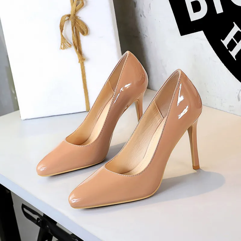 YAFEI XUANYU Slim Heel High Heels 10CM Women's-19