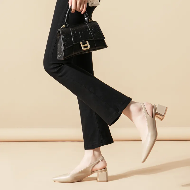 YAFEI XUANYU Chunky Heel High Heels 5cm Women's-10