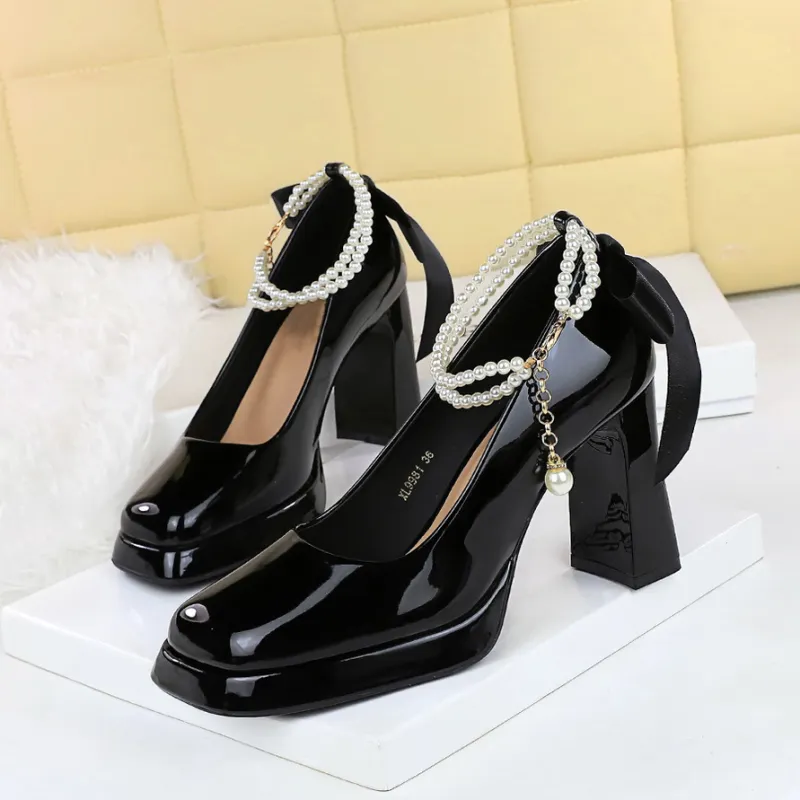 YAFEI XUANYU Chunky Heel High Heels Women's-2
