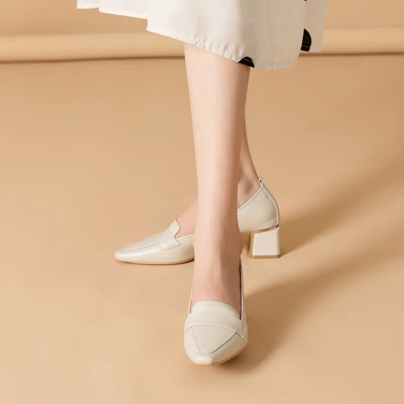 YAFEI XUANYU Chunky Heel High Heels 5cm Women's-11