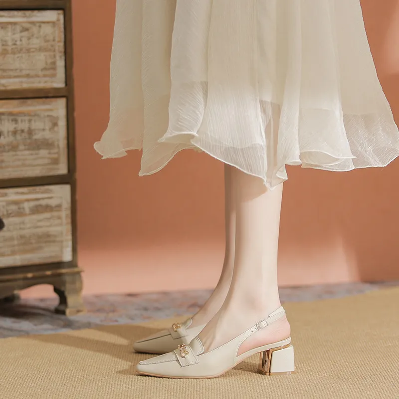 YAFEI XUANYU Chunky Heel High Heels 5cm Women's-9