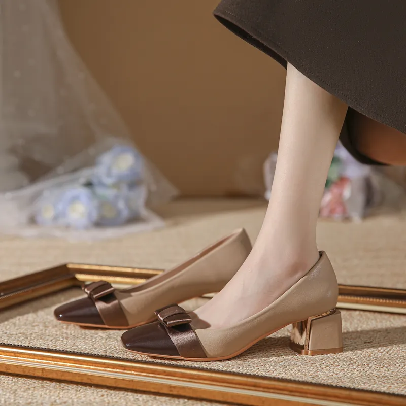 YAFEI XUANYU Chunky Heel High Heels 5cm Women's-3