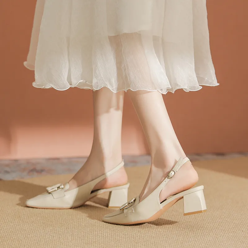 YAFEI XUANYU Chunky Heel High Heels 5cm Women's-6