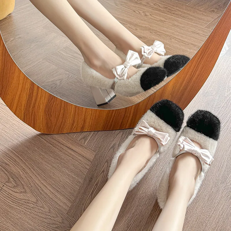 YAFEI XUANYU Chunky Heel High Heels Women's-6